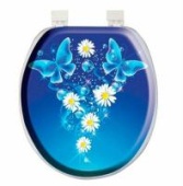 Сиденье для унитаза мягкое AQUA-PRIME Ромашки AQ.06.3566 225283